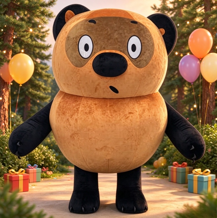 Suits - Costume da Mascotte Gonfiabile Orso Bruno