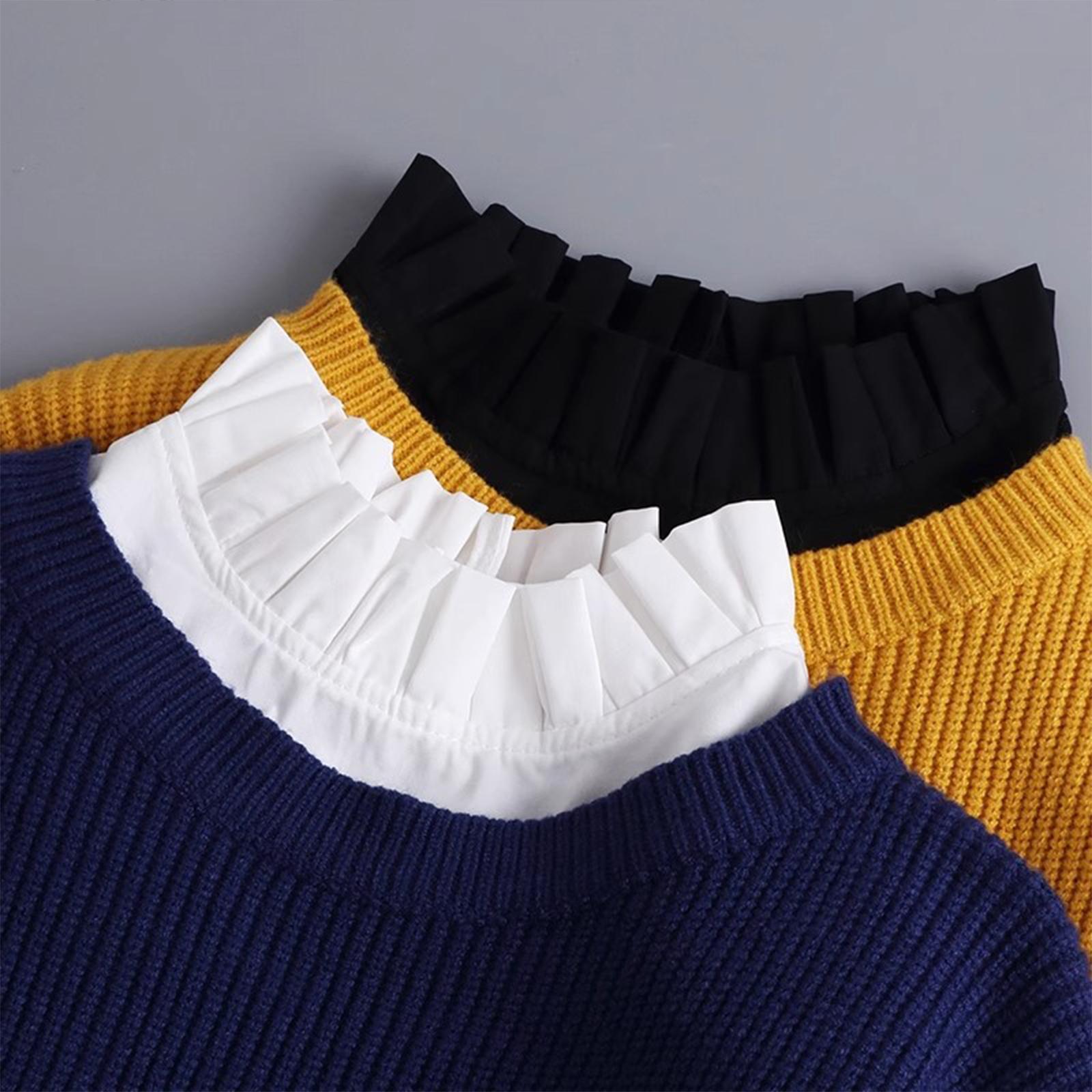 Shirts - Colletto Decorativo Finto Versatile per Donna,