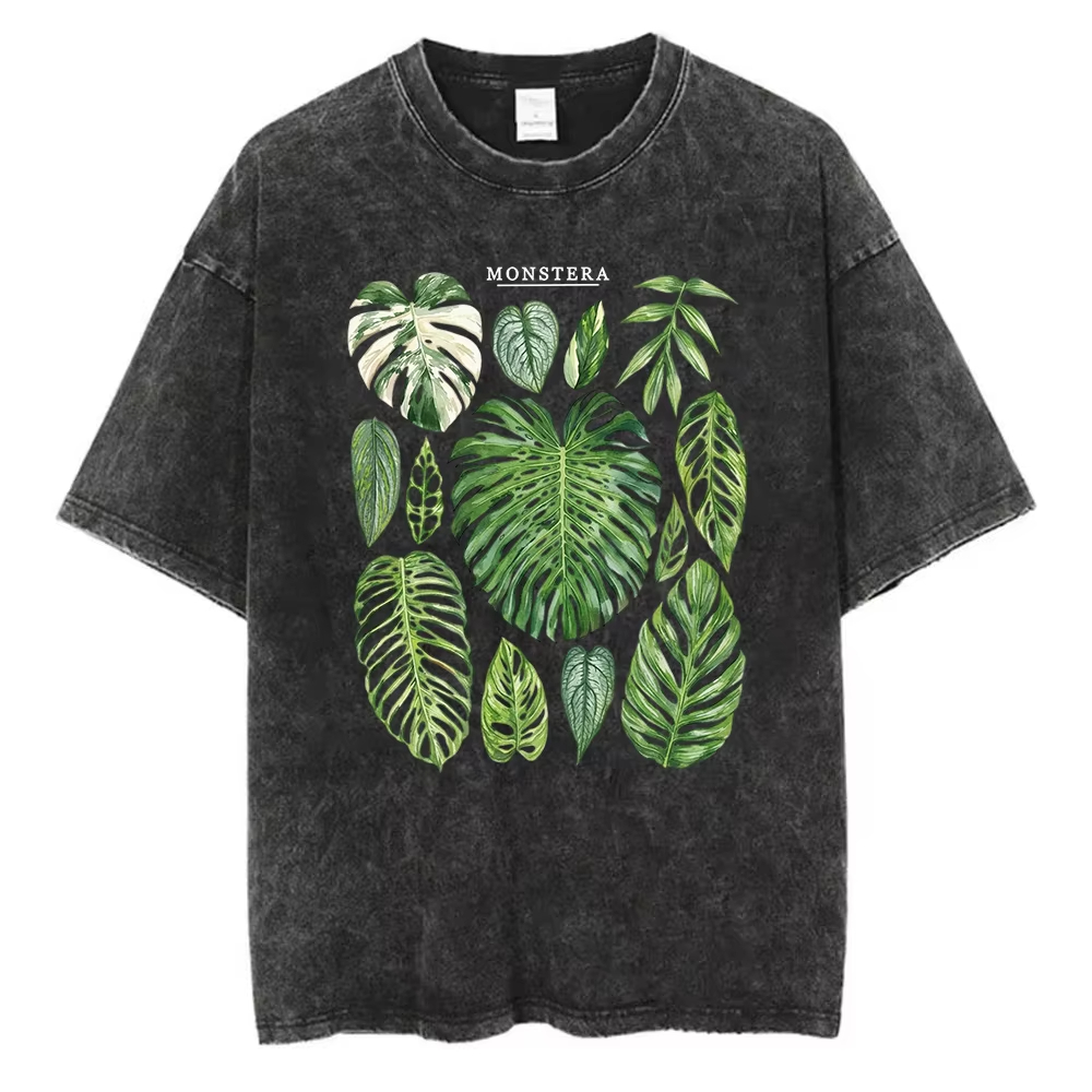 T-shirt Grafica Foglie di Mons - Acid Wash Vintage Graphic T Shirt recensione e prezzo
