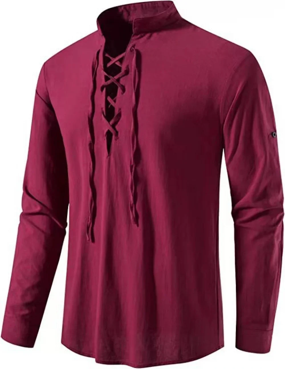 Camicia da pirata da uomo medi - Medieval Gothic Lace Up Pirate Shirt recensione e prezzo