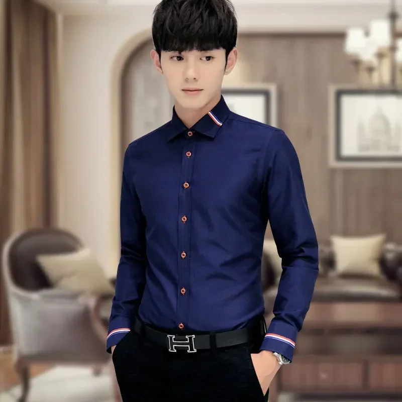 Nuova Camicia da Uomo in Tessu - Oxford Cotton Casual Shirt Business recensione e prezzo