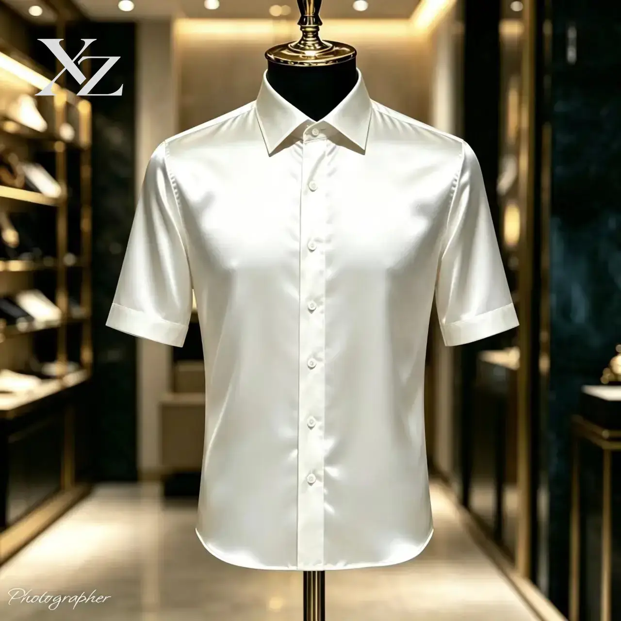 Camicia elegante da uomo, in r - Mens Satin Silk Dress Shirt recensione e prezzo