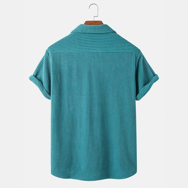 Abbigliamento estivo Camicie a - Corduroy Button Up Shirt Men recensione e prezzo