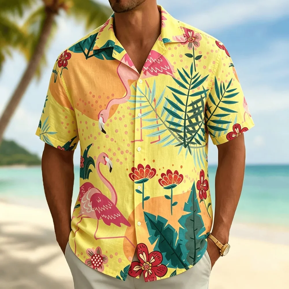 Camicia da uomo a maniche cort - Vintage Hawaiian Floral Shirt recensione e prezzo