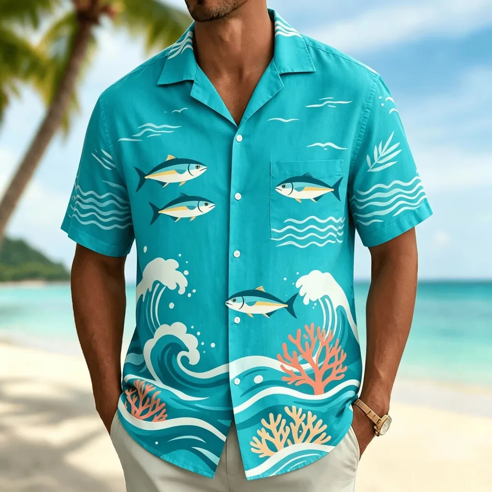 Camicia da uomo a maniche cort - Vintage Hawaiian Floral Shirt recensione e prezzo