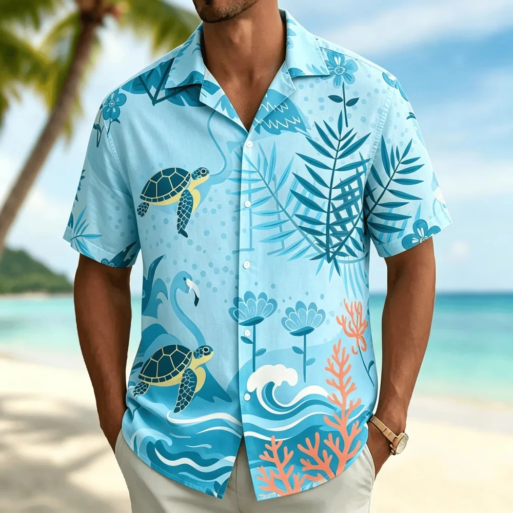 Camicia da uomo a maniche cort - Vintage Hawaiian Floral Shirt recensione e prezzo